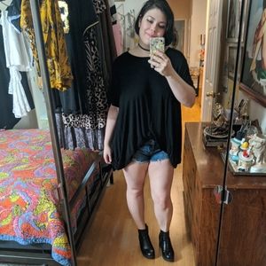 Comfy Minimalist Batwing Tunic Top / Dress